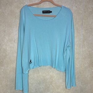 Famous Stars & Straps Light Blue Women's Top